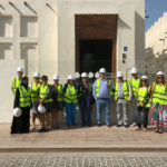 Sihem Souid avec des journalistes en voyage de Presse au Qatar