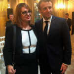 Le Président Emmanuel Macron & Sihem Souid